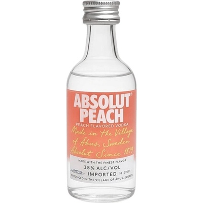 Absolut Peach 38% 0,05 l (holá láhev)