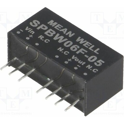 MEAN WELL SPBW06F-05 Měnič: DC/DC; 6W; Uvst: 9÷36VDC; Uvýst: 5VDC; Ivýst: 0÷1200mA; SIP8 – Hledejceny.cz