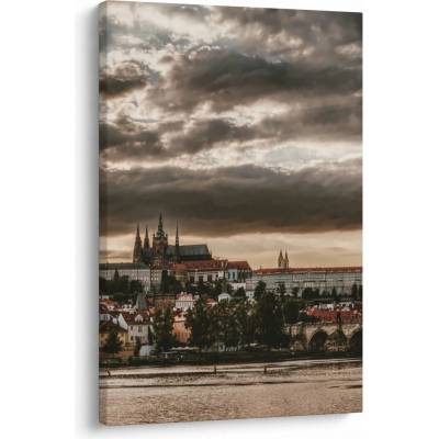 Obraz - zamračená Praha, jednodielny 60x90 cm