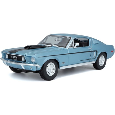 Maisto Ford Mustang GT Cobra Jet FB 1968 modrá metalíza 1:18