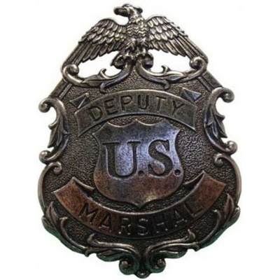 Odznak zástupcu US Marshal 8,2 cm - strieborná