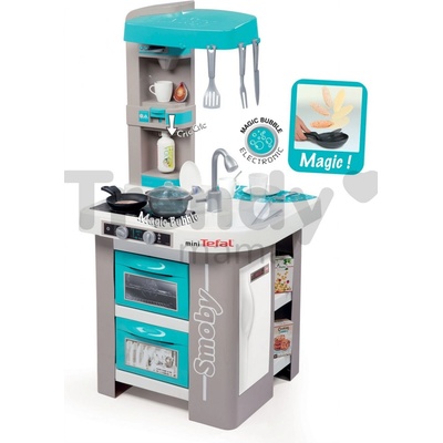 Smoby Elektronická kuchyňka Tefal Studio Bubble 311023 tyrkysovo-šedá