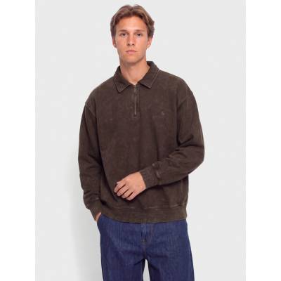 Carhartt WIP Lambert Polo tobacco/moon wash