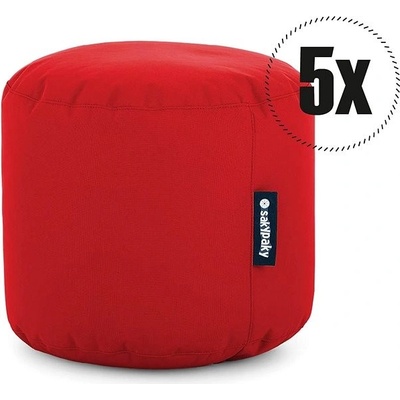 SakyPaky 5x taburet červený