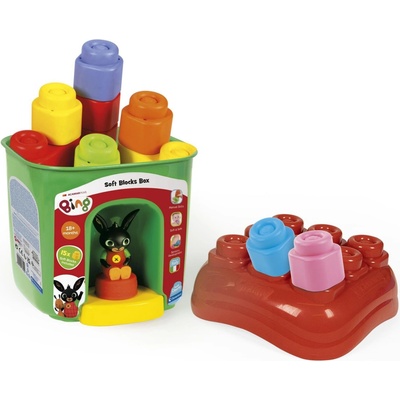 CLEMENTONI BABY Soft Clemmy Box s víkem Bing s 15 kostkami