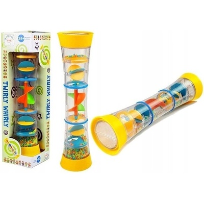 LEANToys Barevné chrastítko váleček