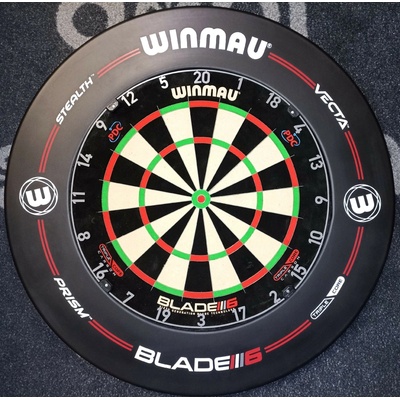 Winmau set DOUBLE - terč Blade 6 Triple Core + okruží Black Print
