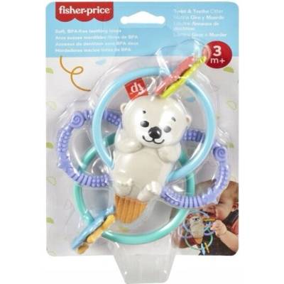 Fisher-Price kousátko na prořezávání zoubků s chrastítkem