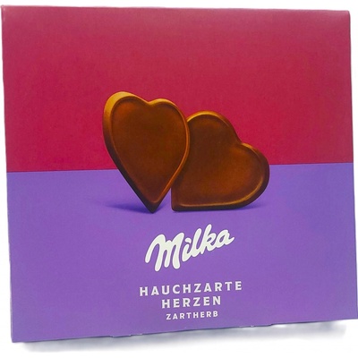 Milka Hauchzarte Herzen hořká 130 g