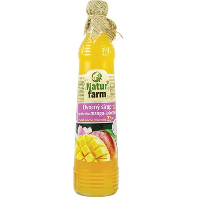 Natur Farm Ovocný sirup mango lotosový kvet 0,7 l