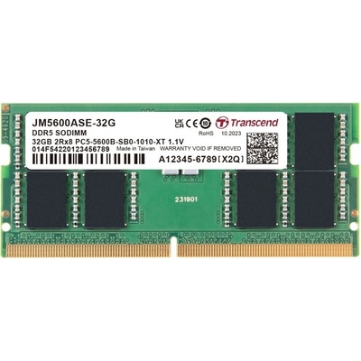 Transcend DDR5 32GB 5600MHz CL46 JM5600ASE-32G – Hledejceny.cz