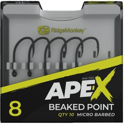 RidgeMonkey Ape-X Beaked Point Barbed vel.8 10 ks