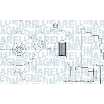 generátor MAGNETI MARELLI 063731665010