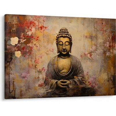 Obraz - Buddha, malba, jednodílný 100x70 cm