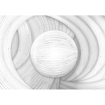 Preinterier FT5411 Fototapeta na stenu 3D guľa – drevená vlies 104cm x 70cm
