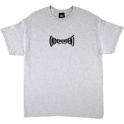 Independent Embroidered Span S/S Heavyweight Sport Grey 159926