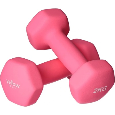 yellowDUMBBELL Jednoruční činky 2 kg