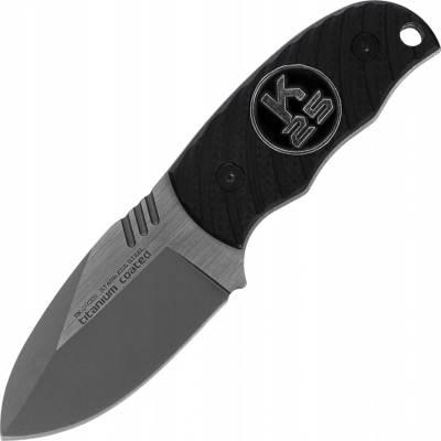 Martinez Albainox na krk K25 RK-32331 Neck Knife Black G10 Titanium Brúsená oceľ 7Cr17Mov