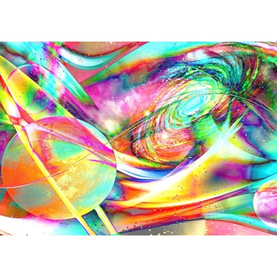 Preinterier FT2286 Fototapeta na stenu Farebný vesmír abstraktný vlies 104cm x 70cm