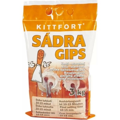 Sádra stavební ŠEDÁ 3Kg