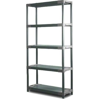 Tvujregal.cz REGÁL PLASTOVÝ Tytan-5 180x80x46 PVC Šedá