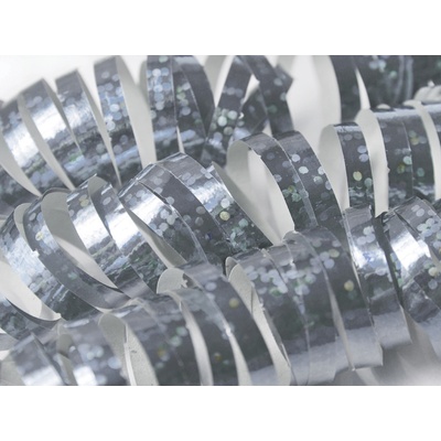 Serpentiny holografické 9 rolí 3,8 m strieborné