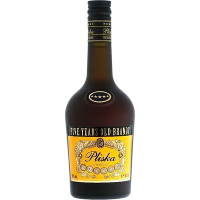 Pliska Brandy 5* 36% 0,5 l (holá láhev)