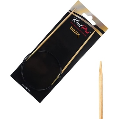 Drevené kruhové ihlice Knitpro Basix Birch 80 cm 3 mm
