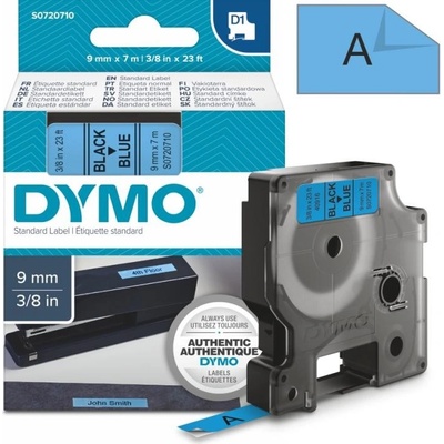 Páska Dymo D1, 9mm (40916) modrá, černý tisk, 7m
