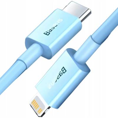 Baseus CAYS001903 USB-C na Lightning Baseus, PD, 21m, modrý