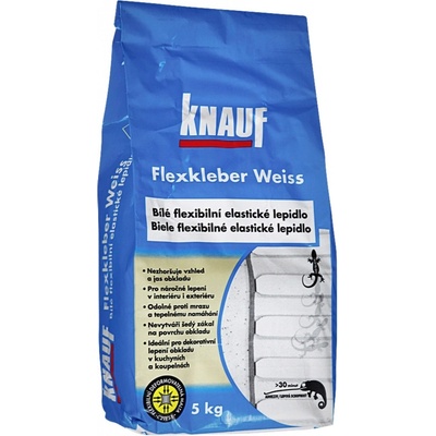 Knauf Flexibilné lepidlo na obklady a dlažbu 5kg biele