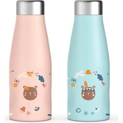 Suavinex termo láhev 350 ml Forest růžová