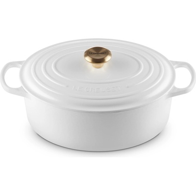 Le Creuset Kastról SIGNATURE 29 cm 4,7 l oválny WHITE liatina