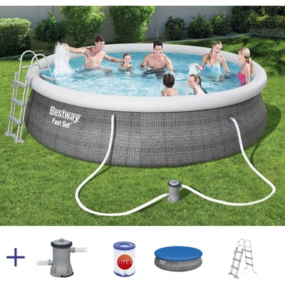 Bestway Fast Set Rattan 4,57 x 1,07 m 57372