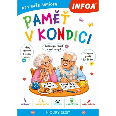 Paměť v kondici - modrý sešit pro seniory