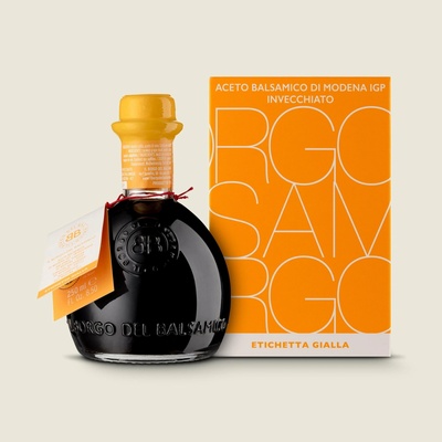 Il Borgo Balsamico Balzamikový ocet z Modeny PDO žlutá etiketa 250ml