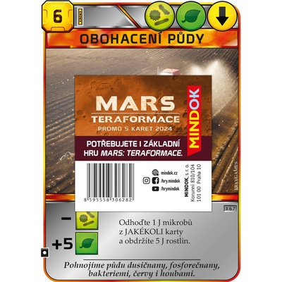 Mindok Mars: Teraformace – promo 5 karet 2024