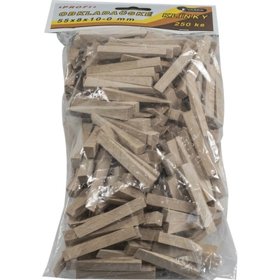 Klínky montážní dřevěné obkladačské 55x8x10mm, 1bal/250ks – Hledejceny.cz