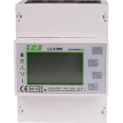 F&F 3-fázový elektroměr s LCD displejem 100A LE-03MB