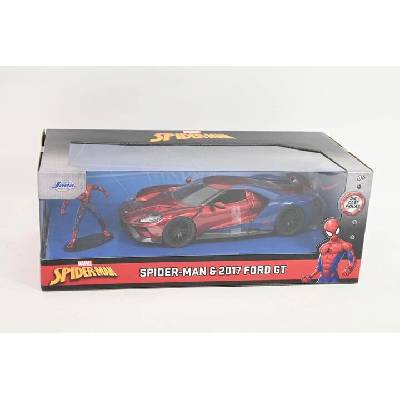 Simba Jada Toys Marvel Spider-Man – model auta Ford GT 2017 1:24 s figúrkou - 1 kus
