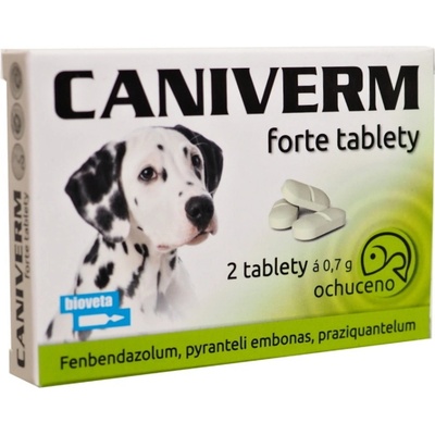 Bioveta Caniverm forte 0,7 g 2 tbl – Hledejceny.cz