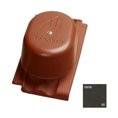 Tondach Renoton/Brněnka 14 Komplet odvětrání kanalizace engoba černá