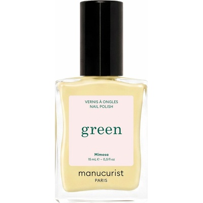 Manucurist Green schnoucí lak na nehty - Mimosa (15 ml) - pastelově žlutá barva