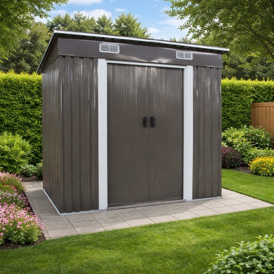 BestBerg BBSH-407G 2,8 m² 130 x 213 x 191 cm sivá