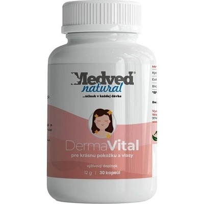 Medveď natural DermaVital 30 kapsúl