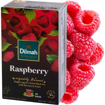 Dilmah Černý čaj Malina 20 x 1,5 g