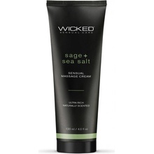 Wicked Sensual massage cream masážní krém Sage + Sea Salt Scented 120 ml