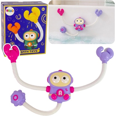 Lean Toys Vodná hračka ružový kozmonaut