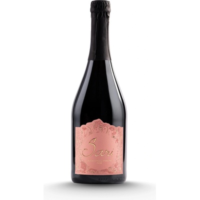 Víno Tajna Sari Rosé sparkling nealko 0% polosuché 0,75 l (čistá fľaša)