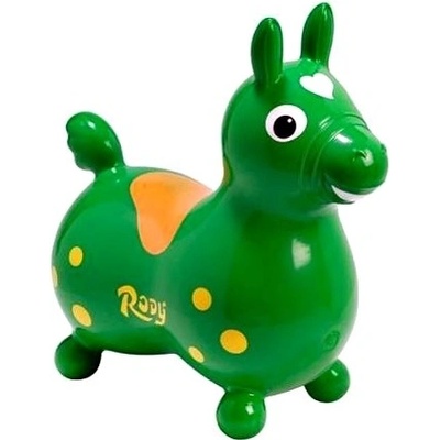 Ledraplastic skákací zvířátko koník Rody zelená